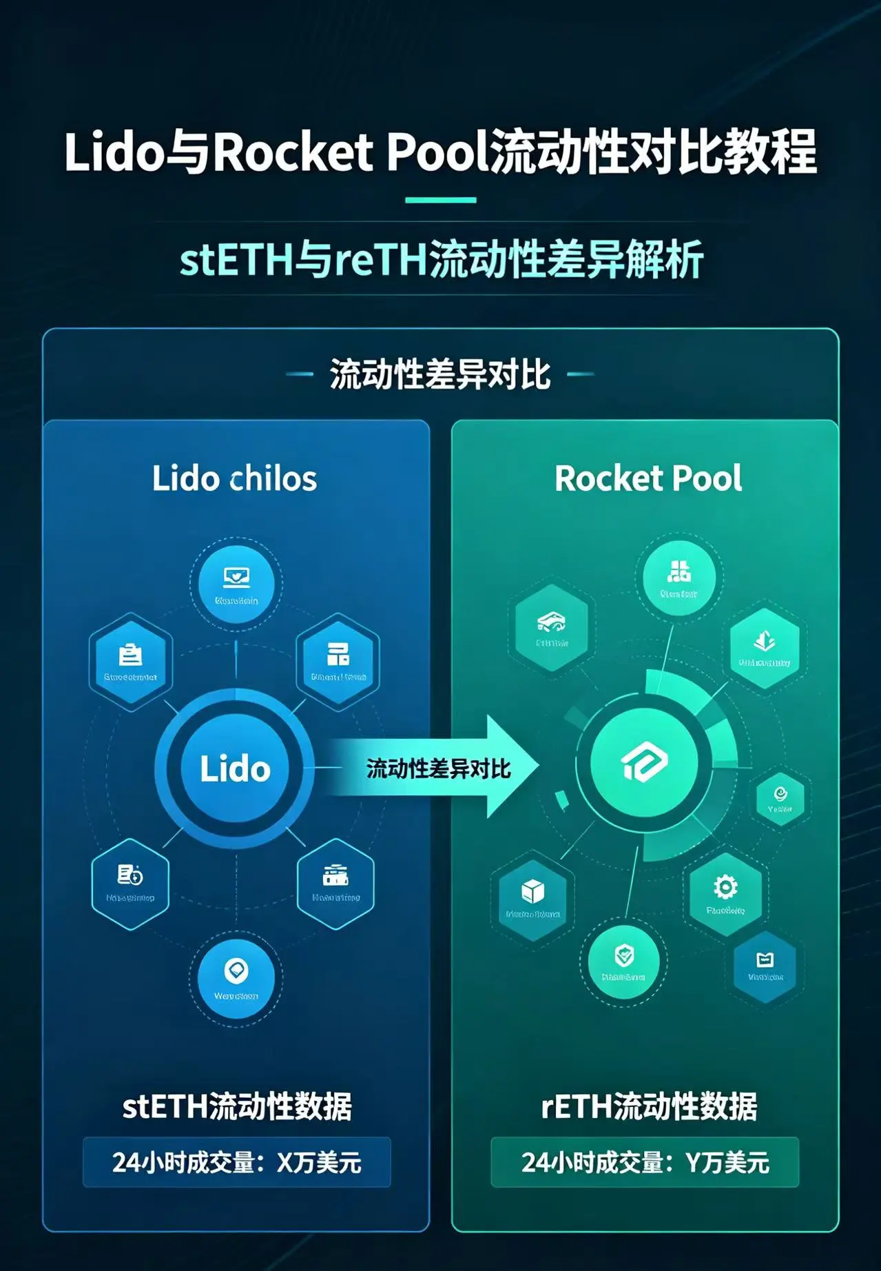 stETH和rETH流动性差多少？Lido vs Rocket Pool一次拆清楚