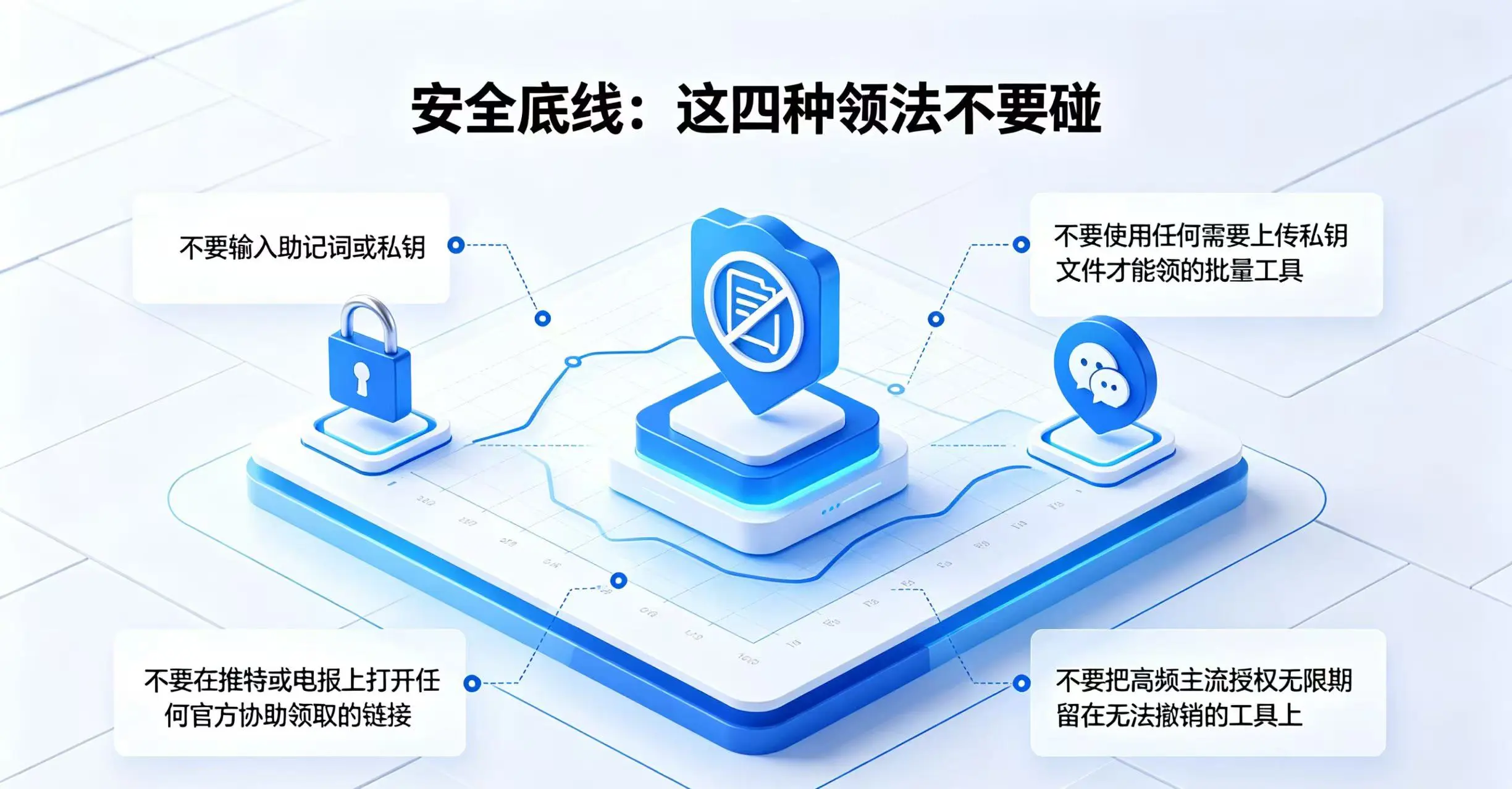NFT 空投领取安全红线示意图 NFT 空投领取安全红线示意图