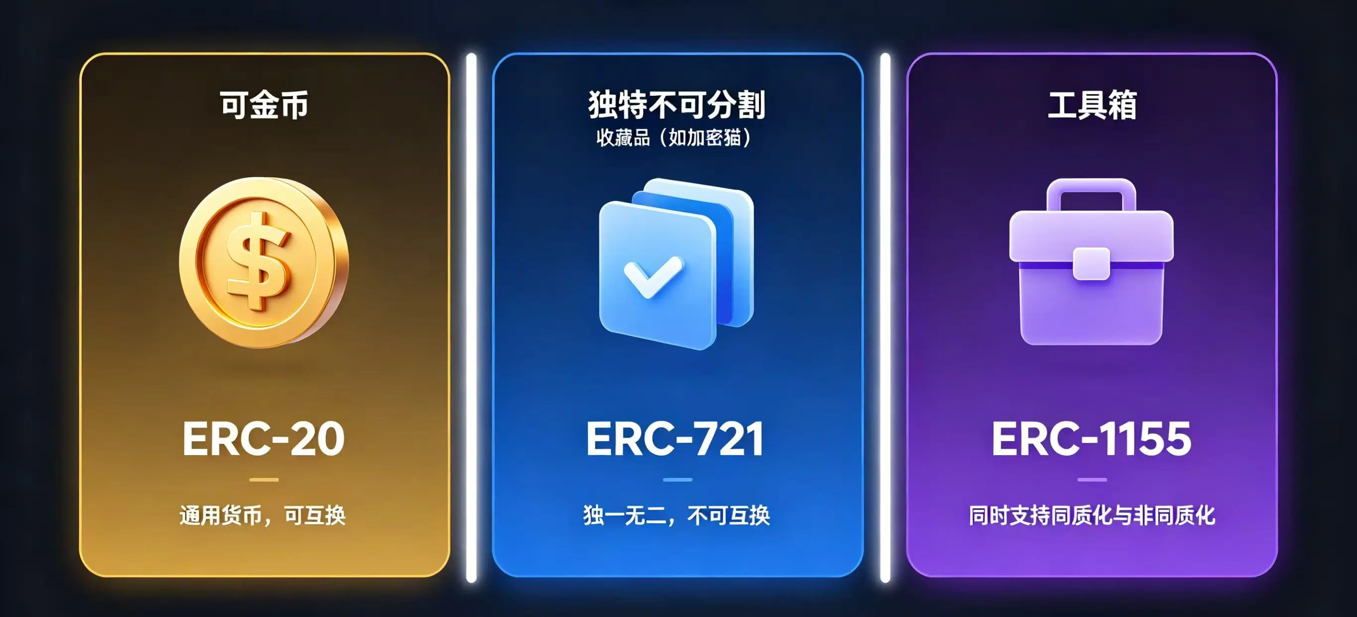 三种标准的区别和应用场景