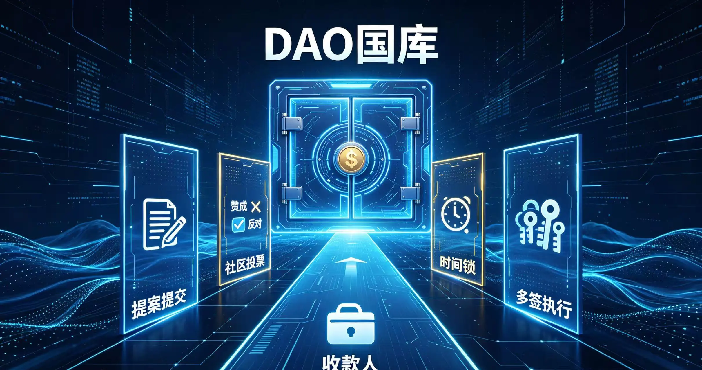 DAO如何通过提案执行资金划转：从写提案到钱到手，中间经历了四道门