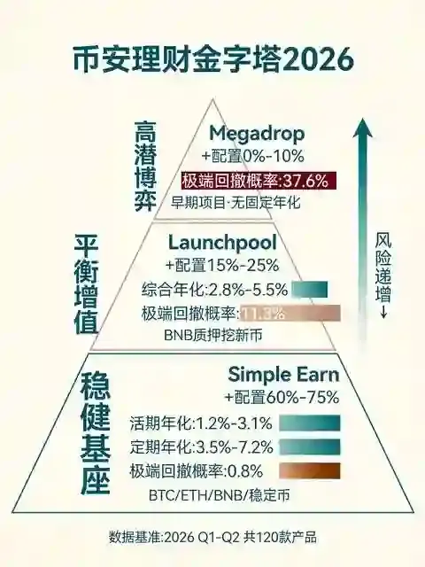 理财金字塔：在 Launchpool、Megadrop 与 Simple Earn 之间搭建你的 DeFi 收益矩阵