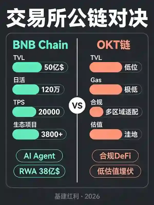 跟紧 BNB Chain 和 OKT 链:两大交易所公链生态的基建红利与埋伏机会
