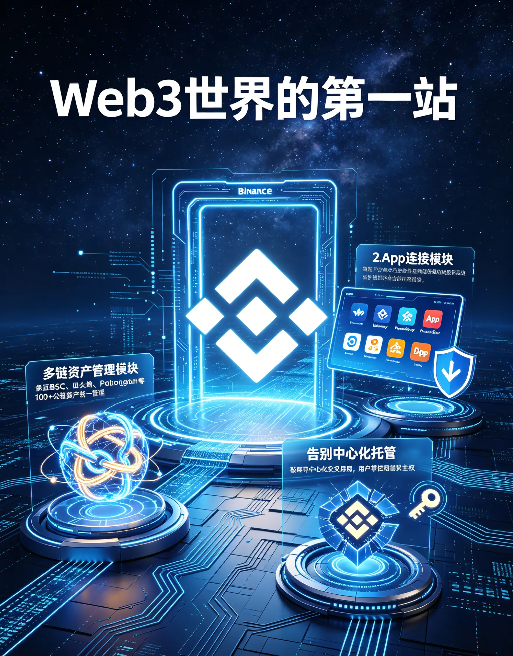 Web3世界的第一站：用Web3钱包管理多链资产、连接DApp，彻底告别中心化托管