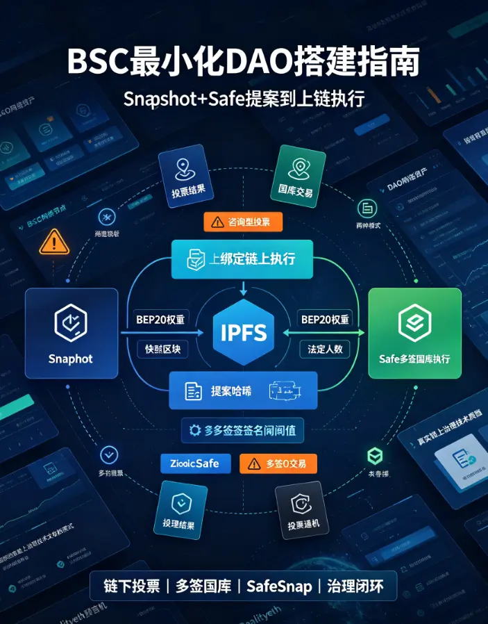BSC最小化DAO搭建指南：Snapshot+Safe从提案到上链执行全流程